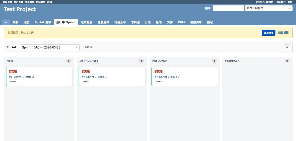 Sprint Board - Kanban View